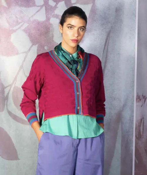 Cotton bolero cardigan