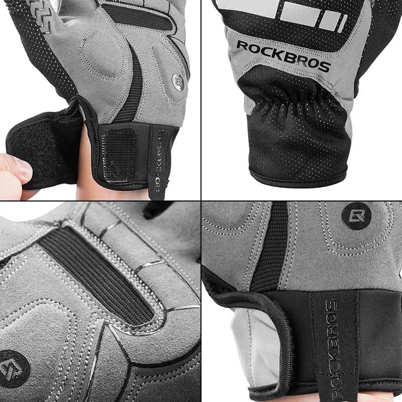 Cycling Full Finger Windproof Warm Gloves