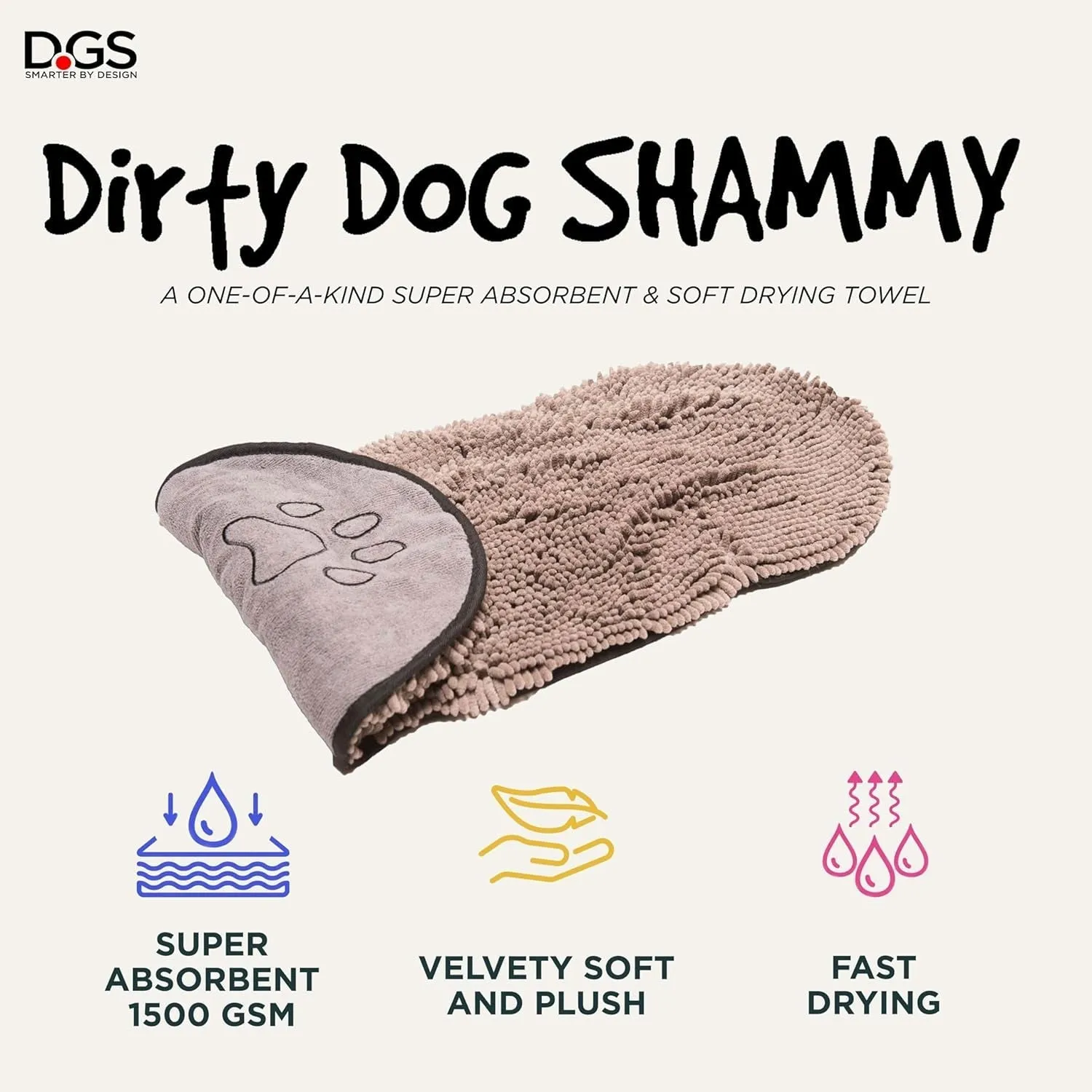 Dirty Dog Microfiber Shammy Towel – Super Absorbent & Quick-Drying