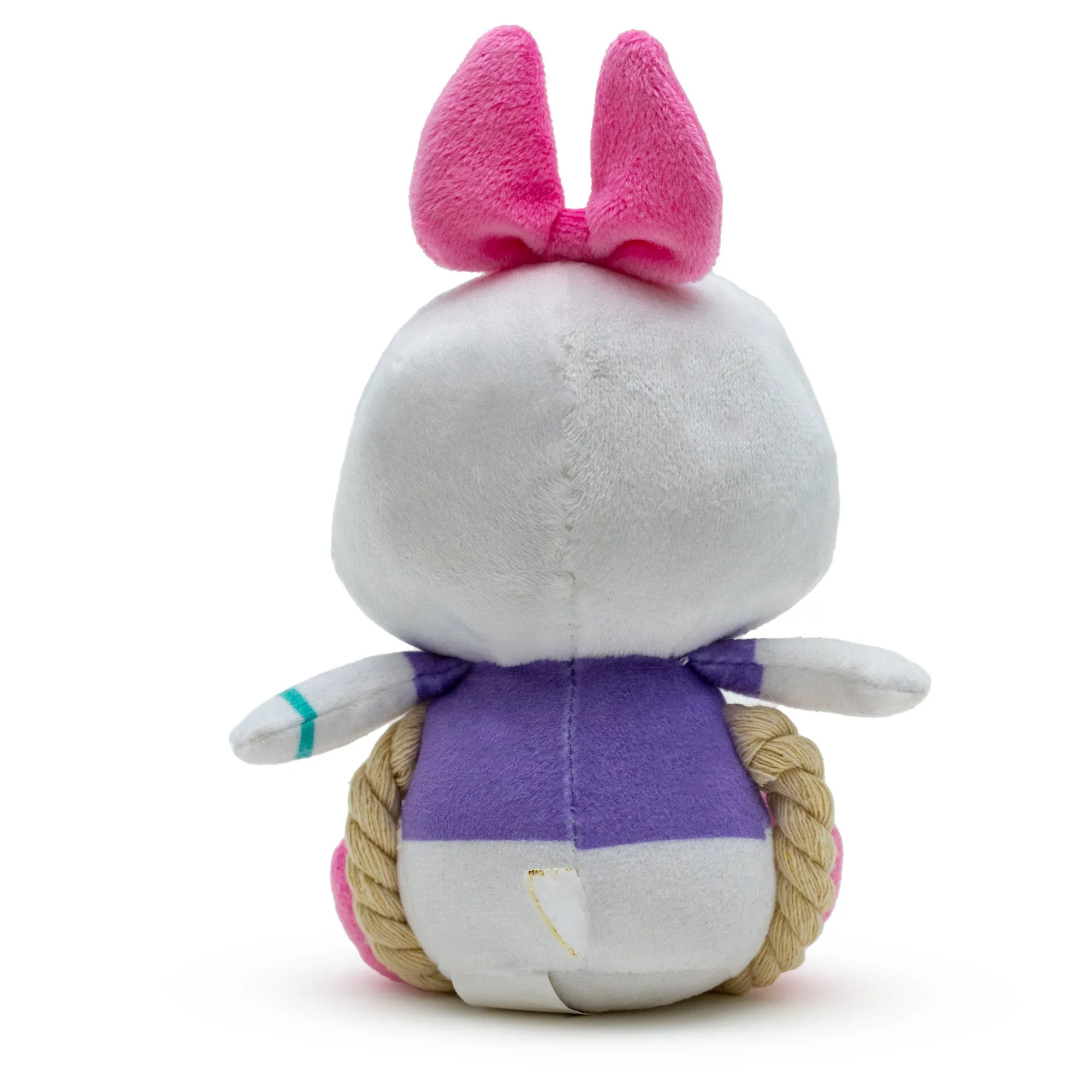 Dog Toy Squeaker Plush with Rope - Disney Daisy Duck Chibi Sitting Pose by Buckle-Down