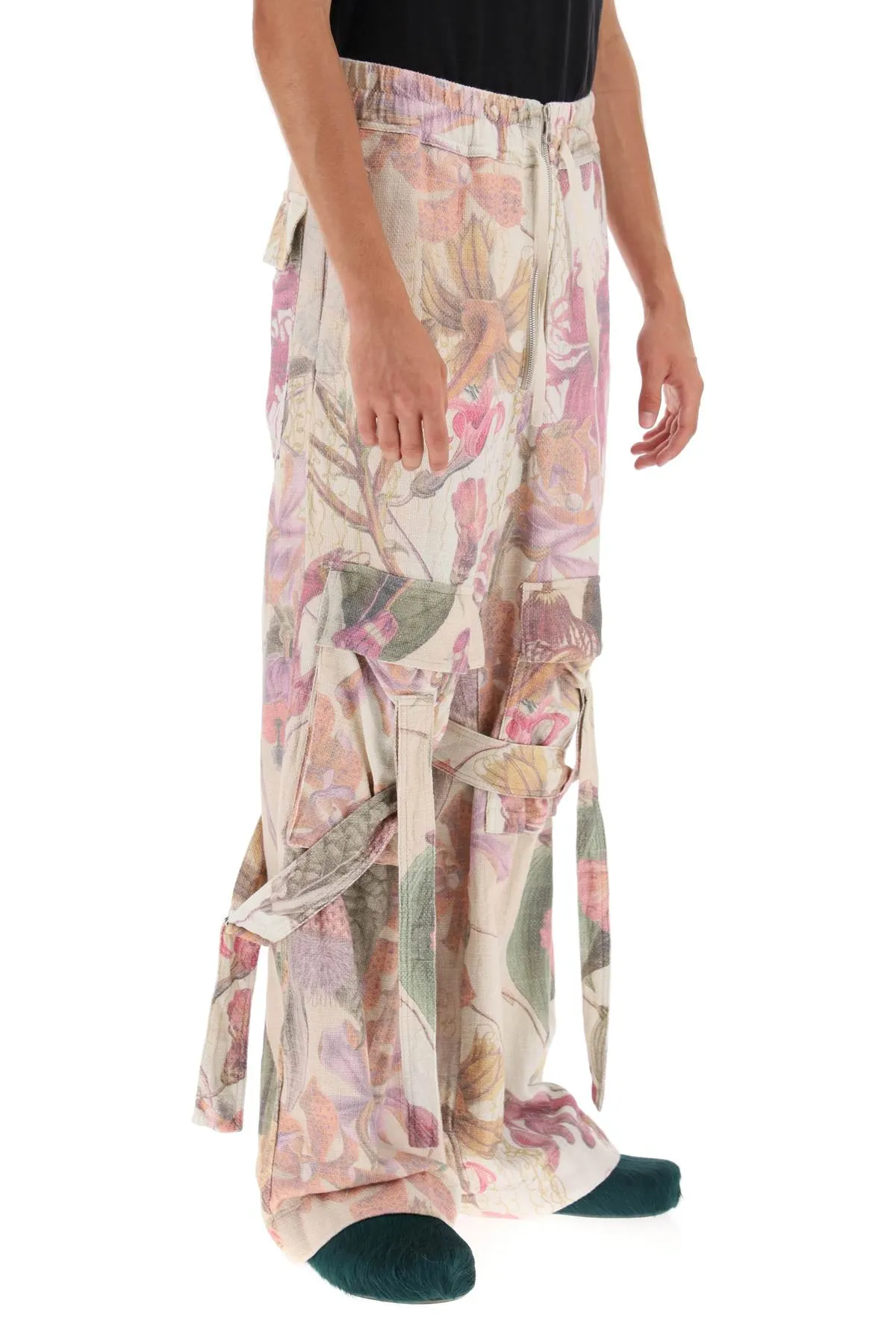 Dries van noten primo tape bis printed cargo pants