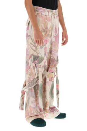 Dries van noten primo tape bis printed cargo pants