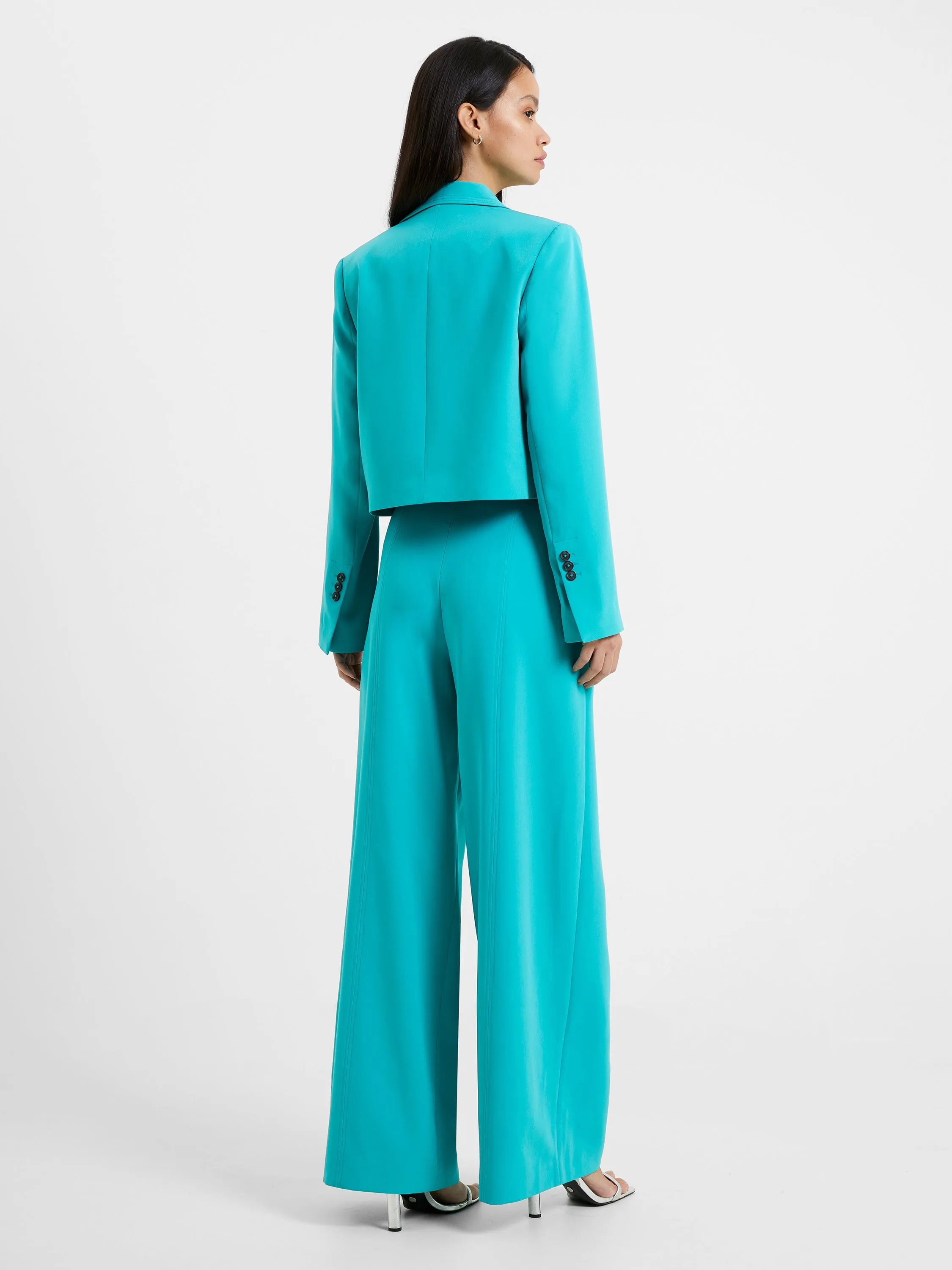 Echo Crepe Cropped Blazer