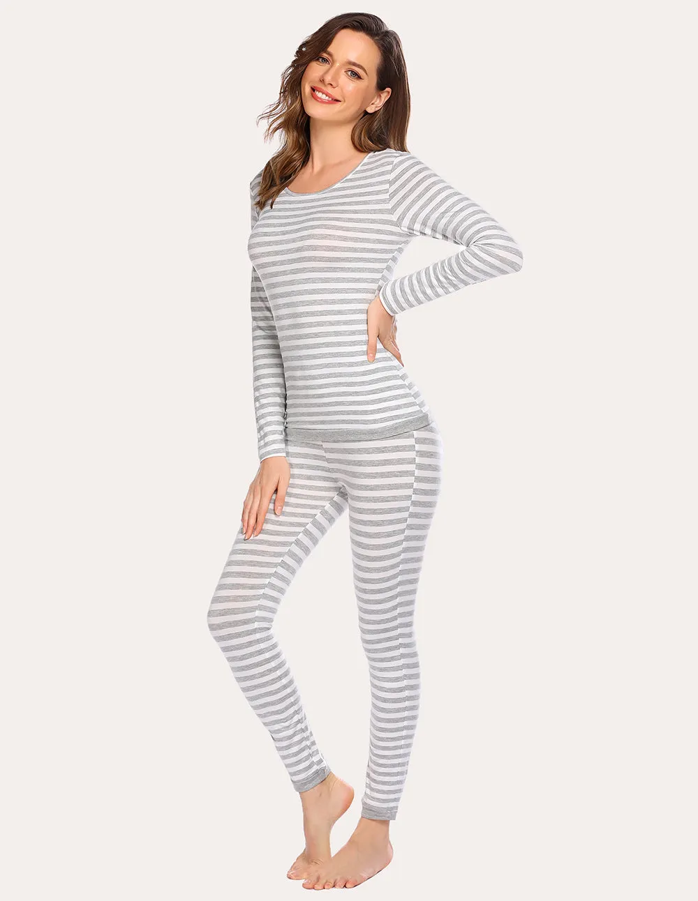 Ekouaer Fleece Lined Winter Thermal Underwear (US Only)