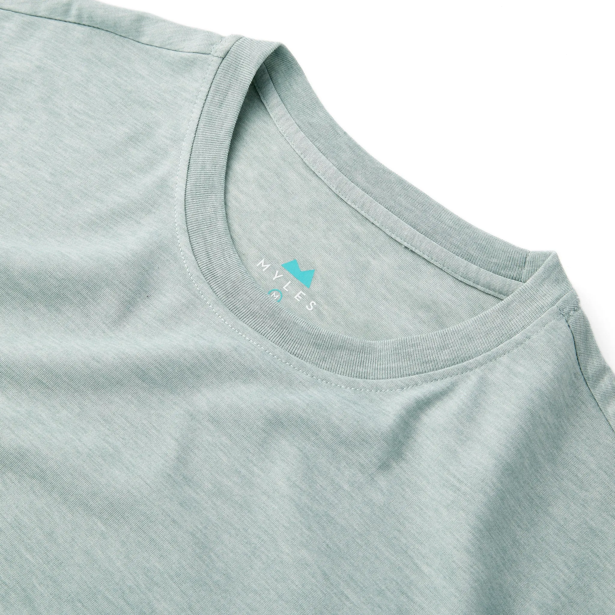 Everyday Tee in Heather Gray Green