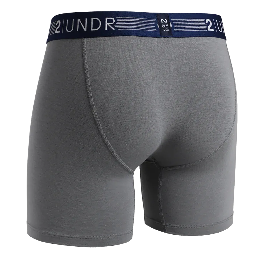 Flow Shift 6" Boxer Brief – Grey