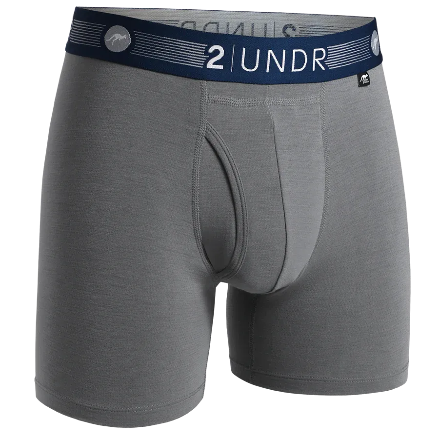 Flow Shift 6" Boxer Brief – Grey