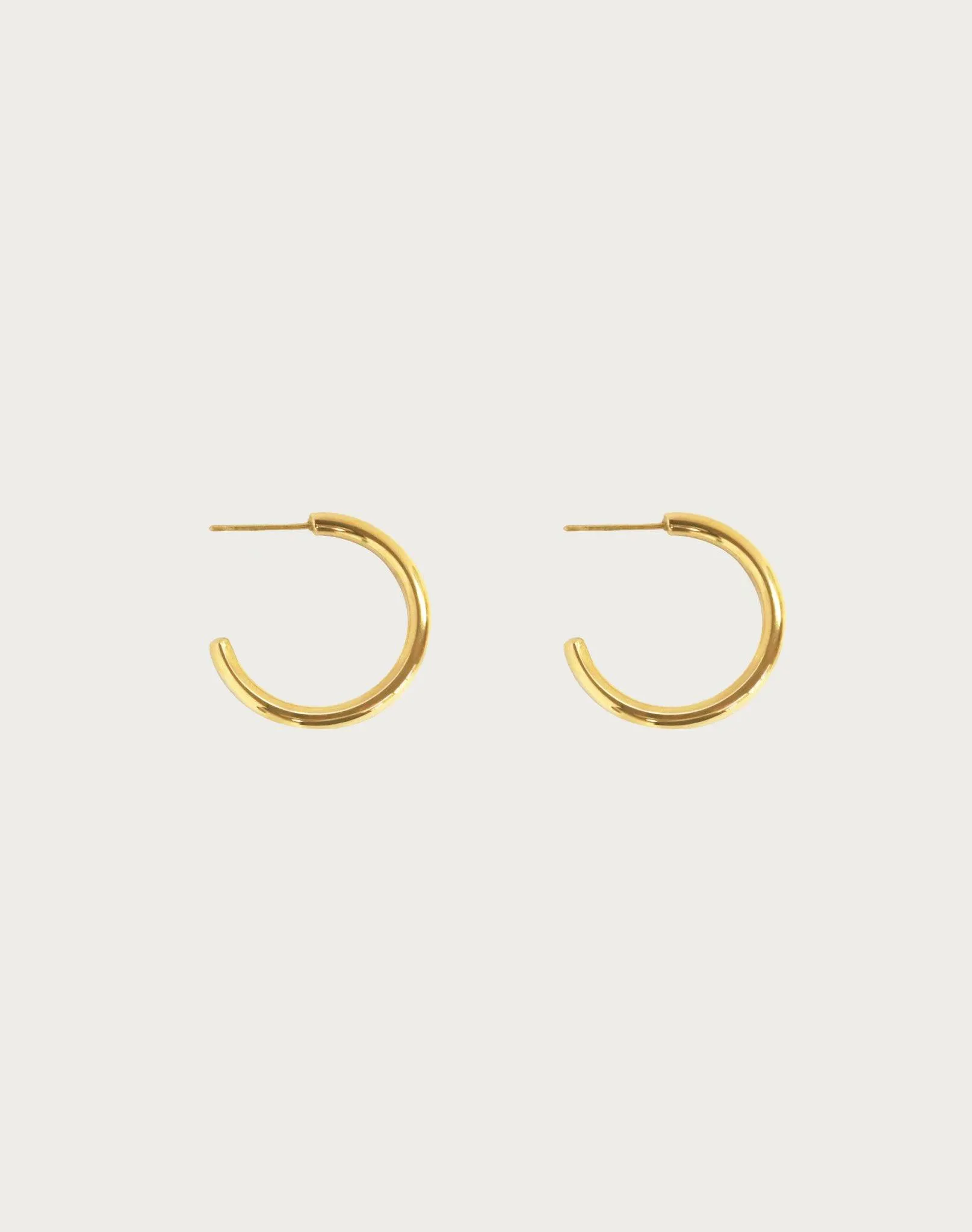 Gold 30mm Endless Hoop Earrings