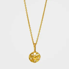 Gold or Silver Sand Dollar Shell Necklace | By Lunar James