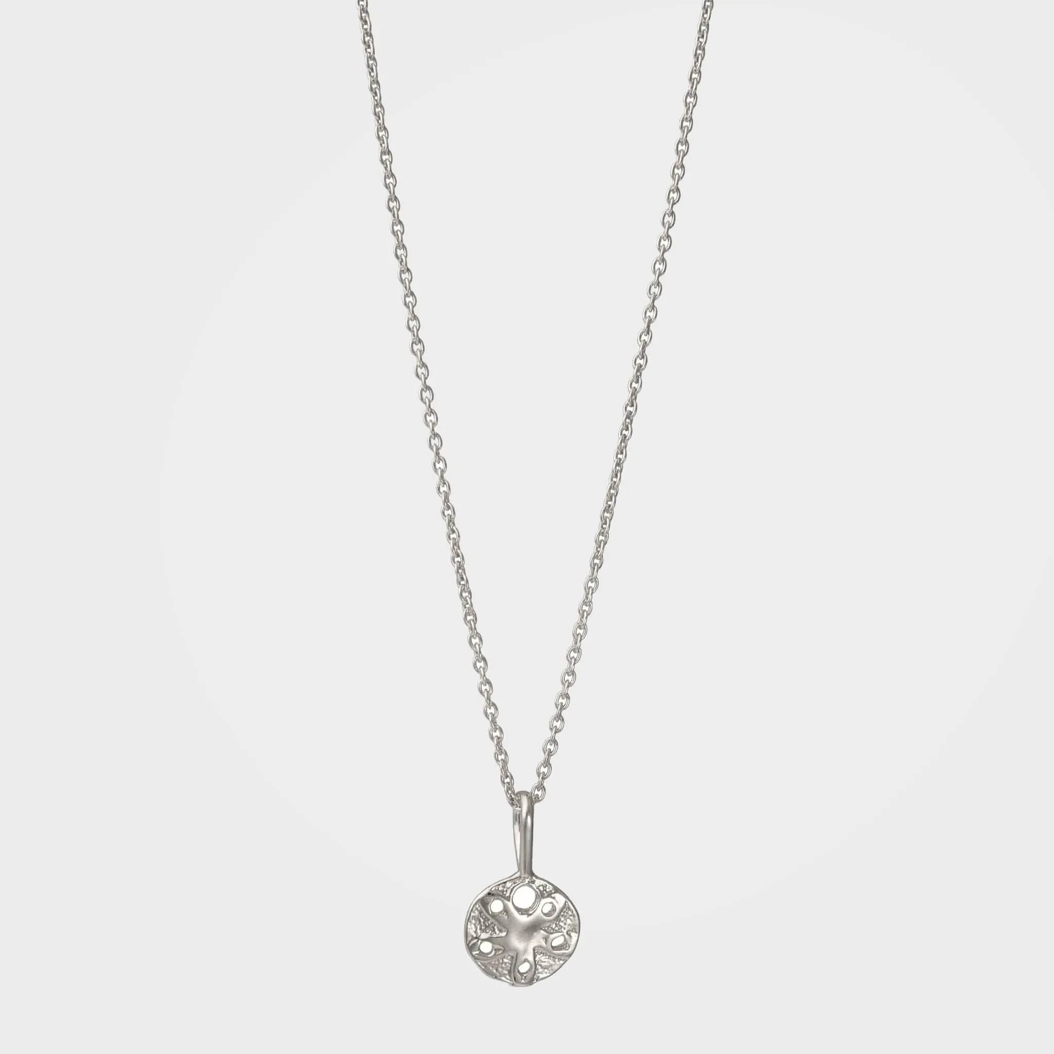 Gold or Silver Sand Dollar Shell Necklace | By Lunar James