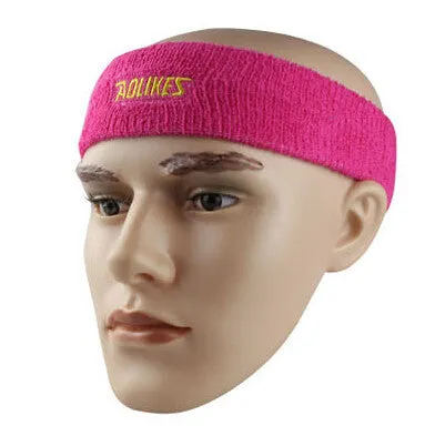 HANDISE High Quality cotton sweat headband for men Sweatband women Yoga Hair Bands Head Sweat Bands Sports Safety