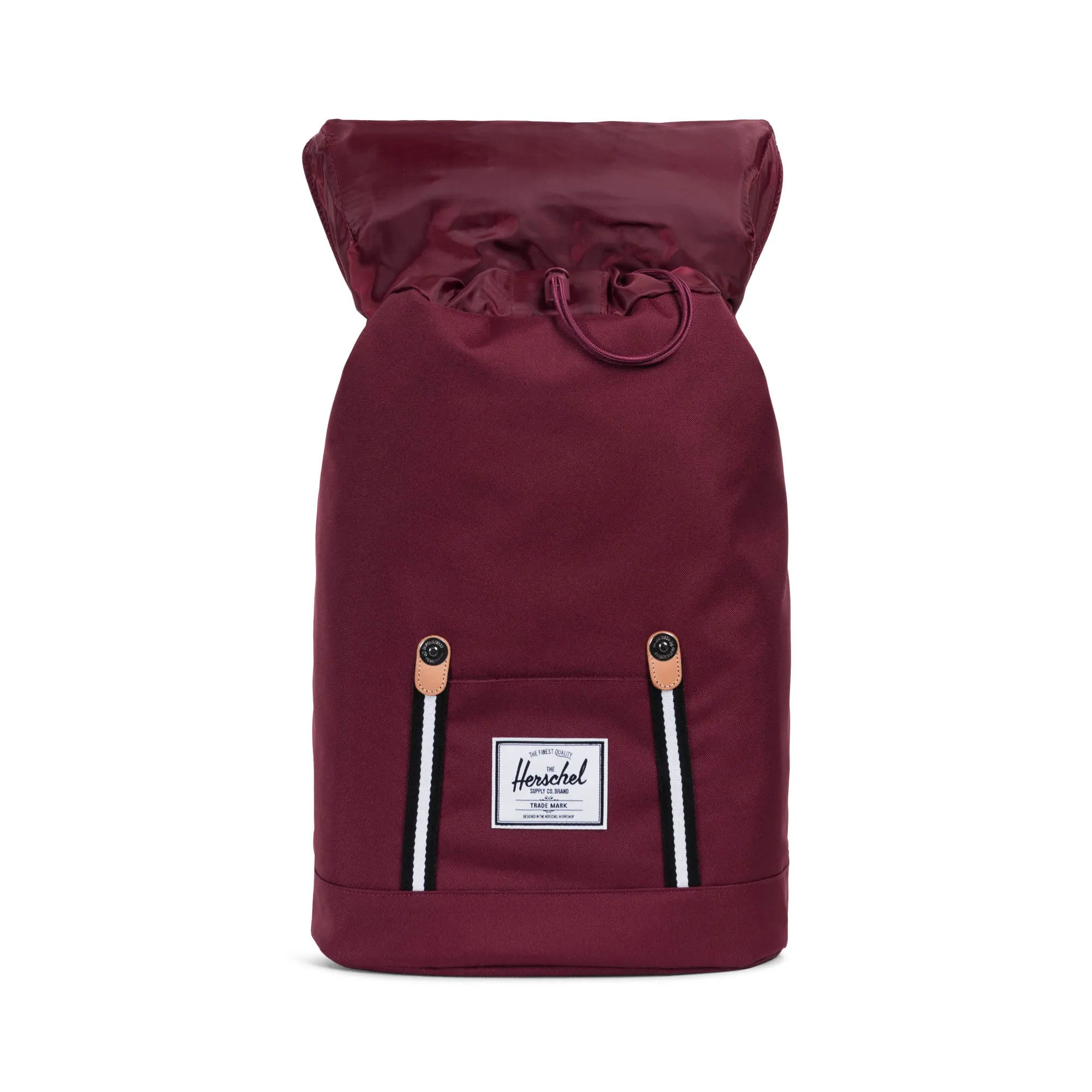 Herschel Offset Collection Retreat Backpack - Windsor Wine/Leather