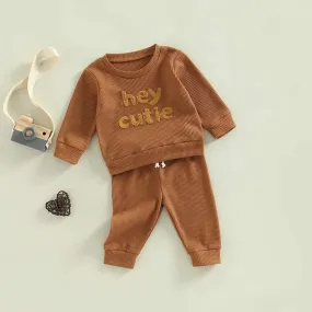Hey Cutie Caramel 2 Piece Tracksuit Set
