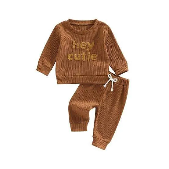 Hey Cutie Caramel 2 Piece Tracksuit Set