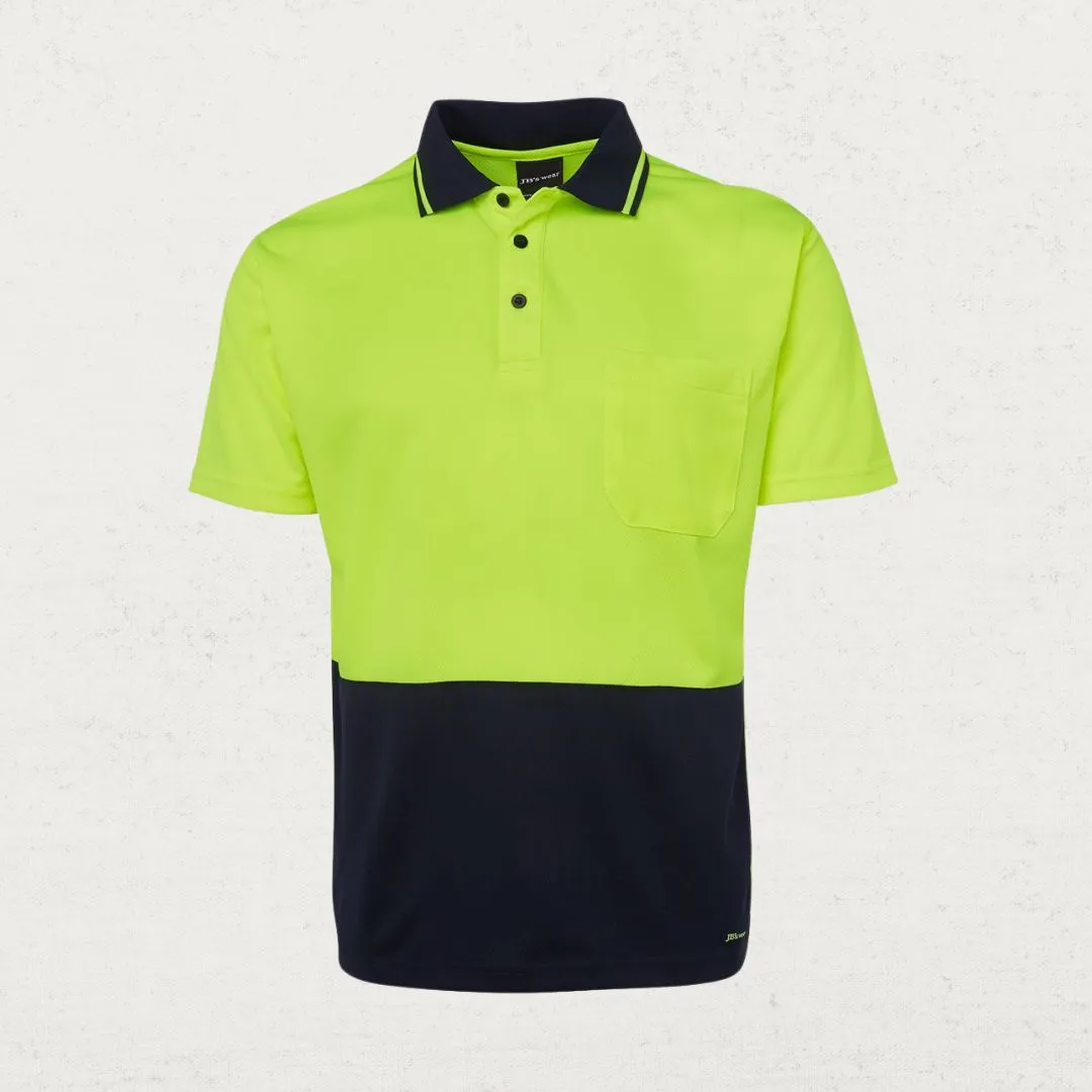 Hi Vis Non Cuff Traditional Polo