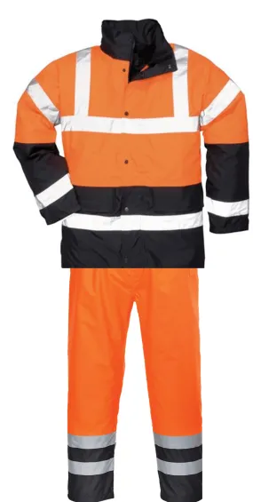 Hi Vis Waterproof Traffic Jacket and Trousers