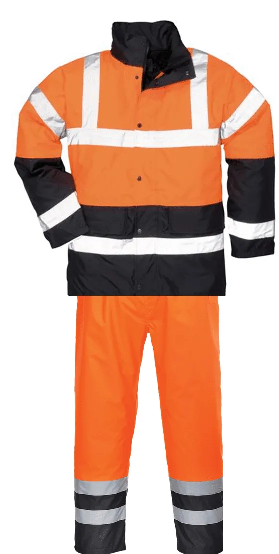Hi Vis Waterproof Traffic Jacket and Trousers