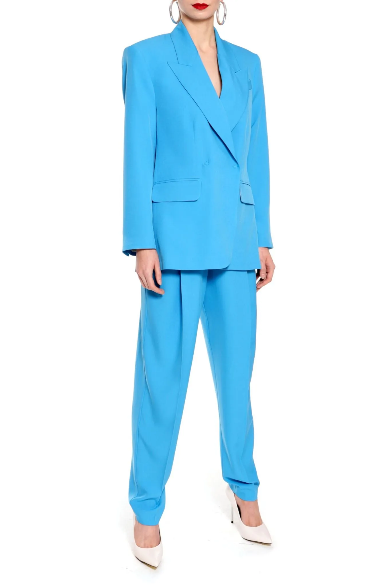 HIGH-WAISTED PANTS "BLAKE" IN BLUE