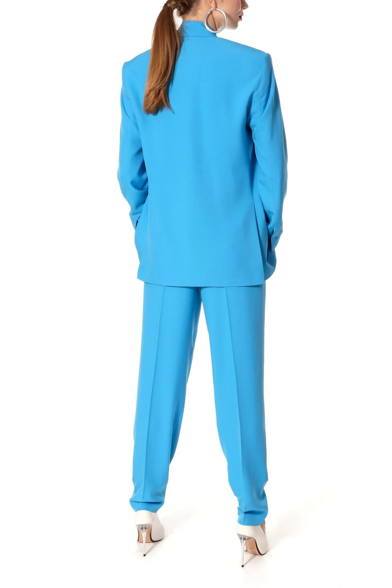 HIGH-WAISTED PANTS "BLAKE" IN BLUE