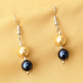 Imeora Golden Blue 8mm Shell Pearl Earrings