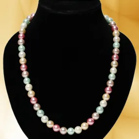 Imeora Multicolor 10mm Shell Pearl Necklace