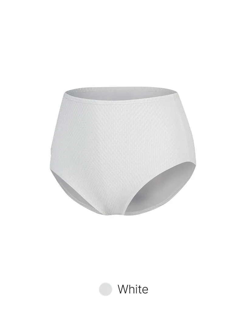 Jacquard High Waisted Bikini Bottom