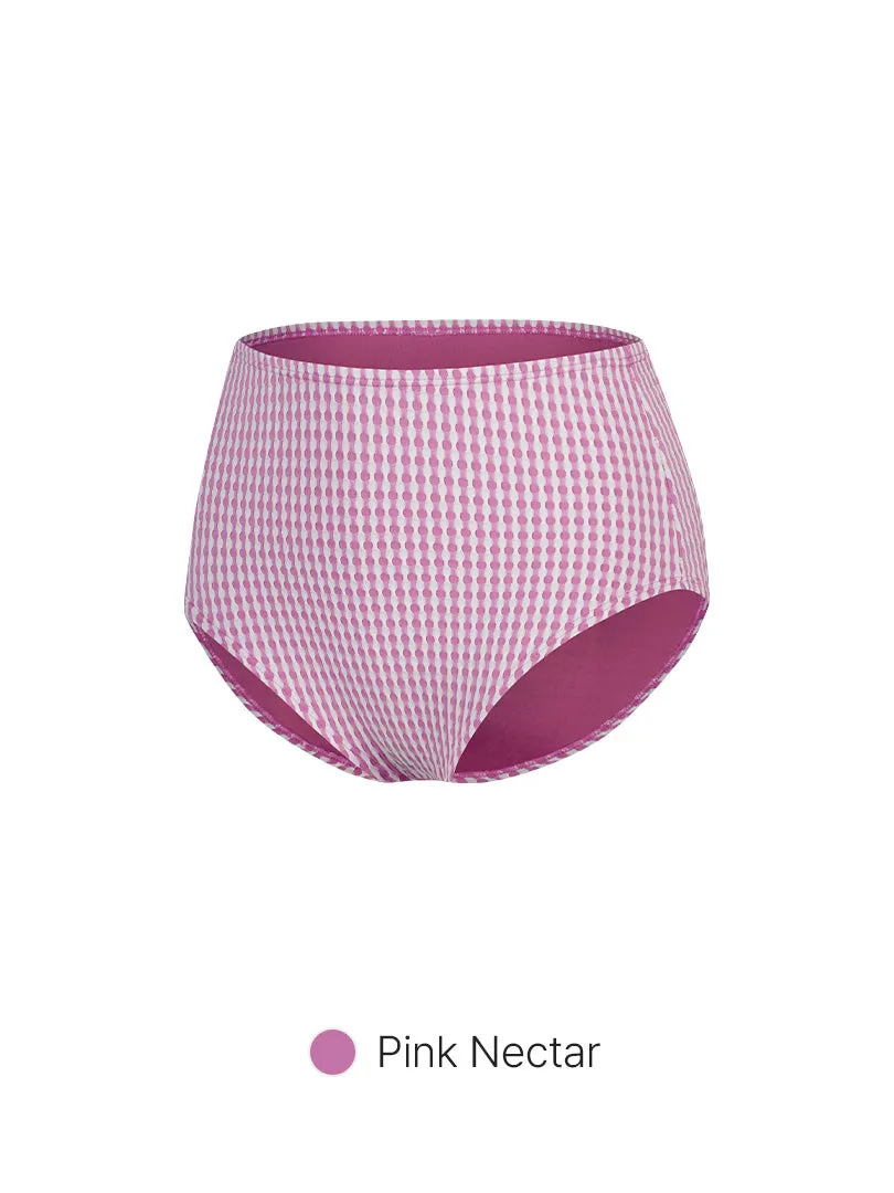 Jacquard High Waisted Bikini Bottom