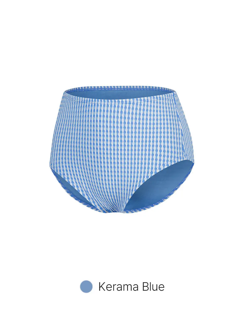 Jacquard High Waisted Bikini Bottom