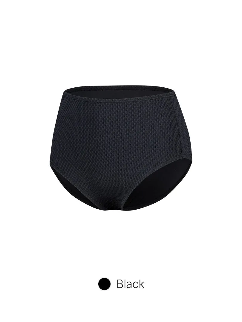 Jacquard High Waisted Bikini Bottom