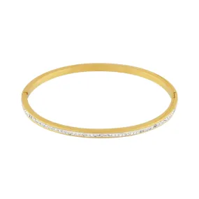 Joy Waterproof Slim CZ Bangle 18K Gold Plating