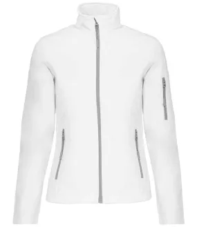 Kariban Ladies Soft Shell Jacket | White