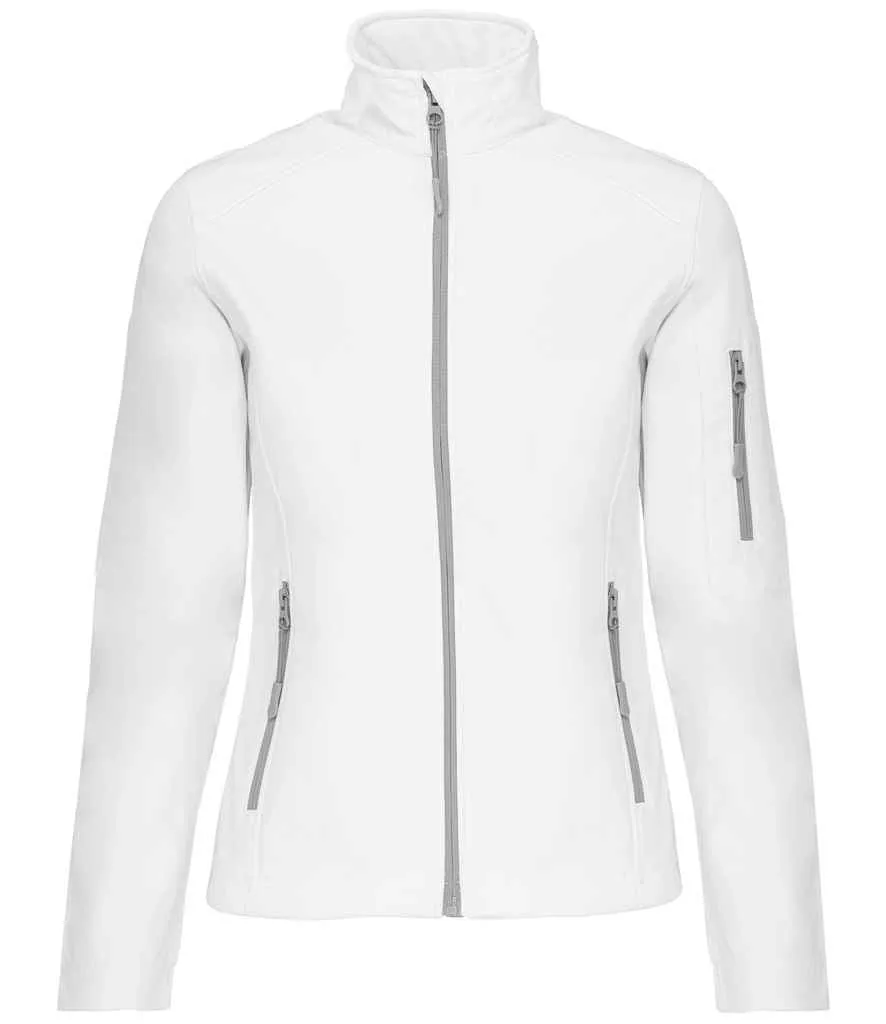 Kariban Ladies Soft Shell Jacket | White
