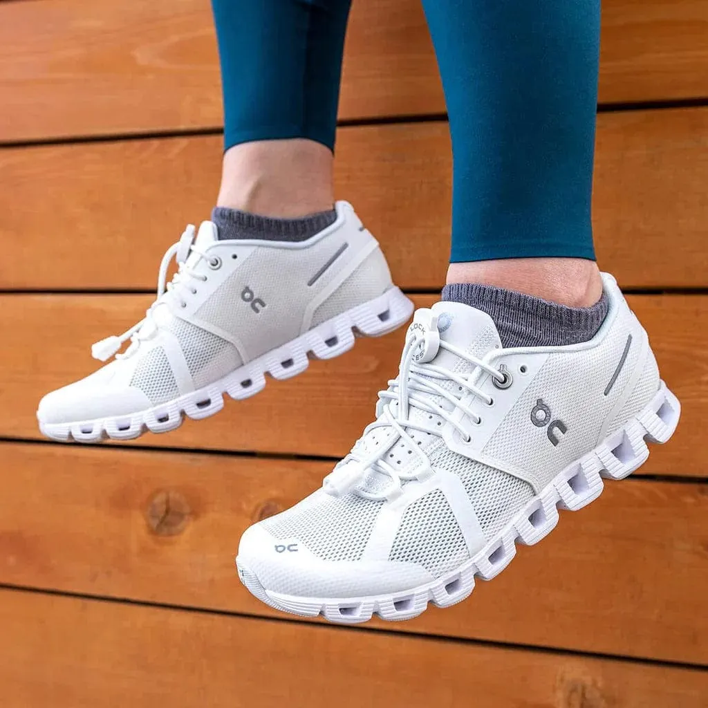 Lock Laces White Solid No Tie Shoelaces