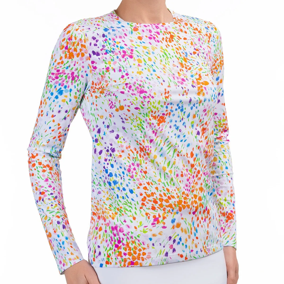 Long Sleeve SPF Tee in Spring Fields