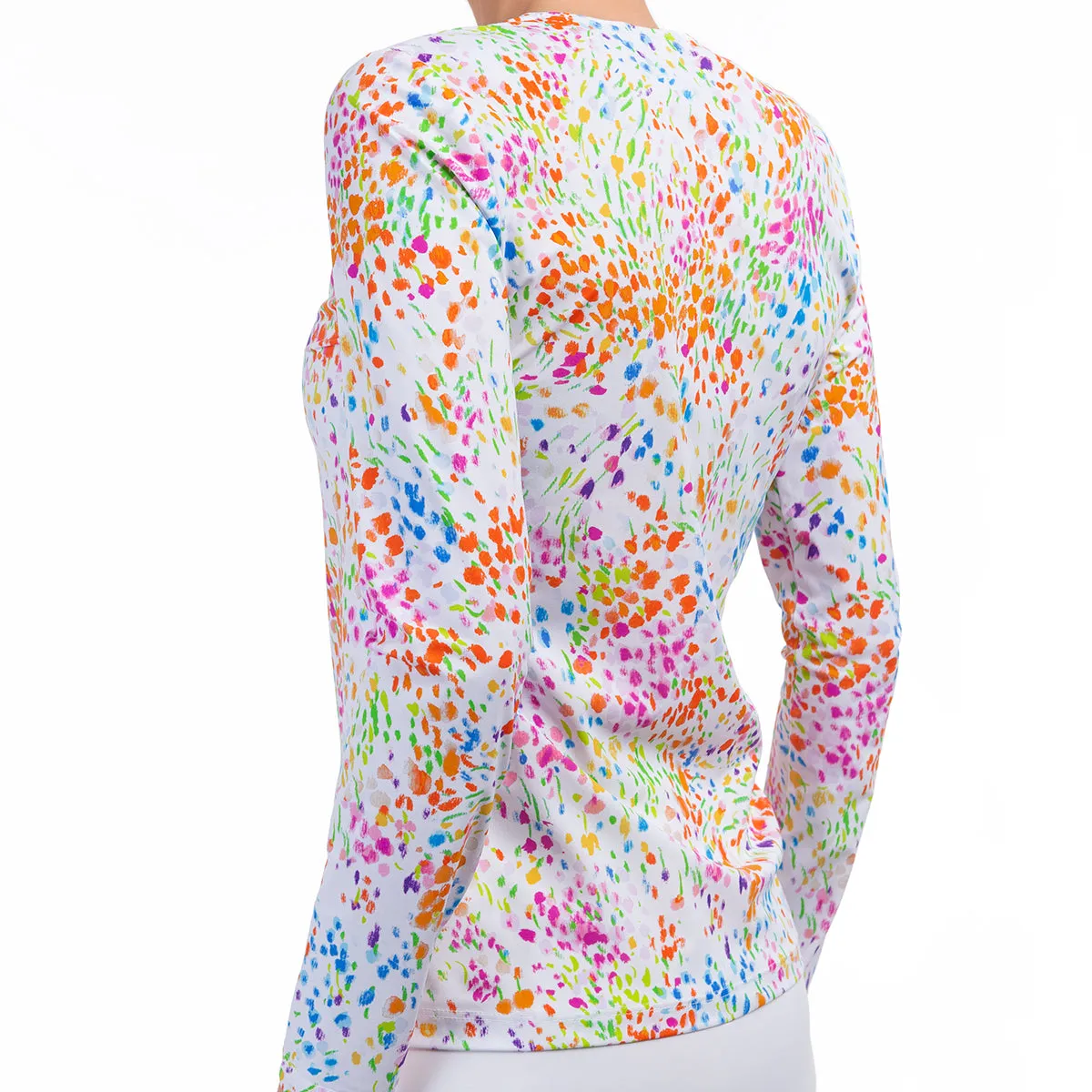 Long Sleeve SPF Tee in Spring Fields