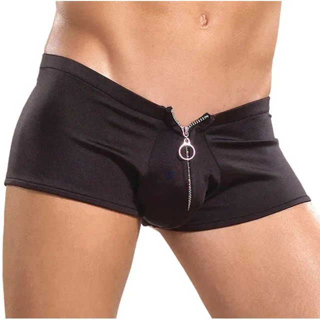 Male Power - Nylon Spandex - Zipper Shorts