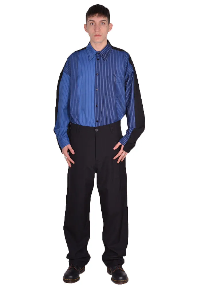 MARNI PUMU0095U1 TROPICAL WOOL TROUSERS WITH UTILITY POCKET BLACK