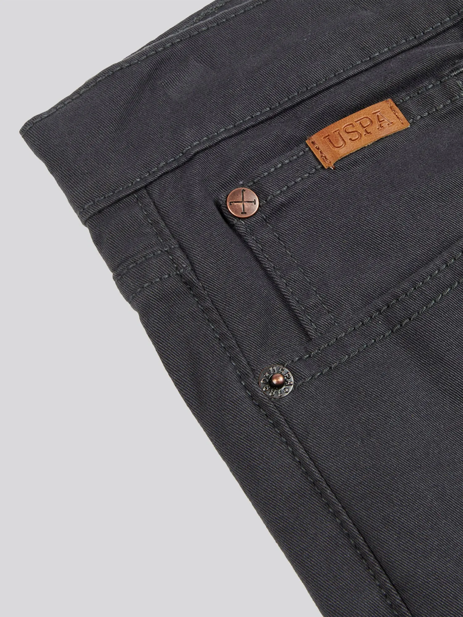 Mens Woven Trousers in Ebony