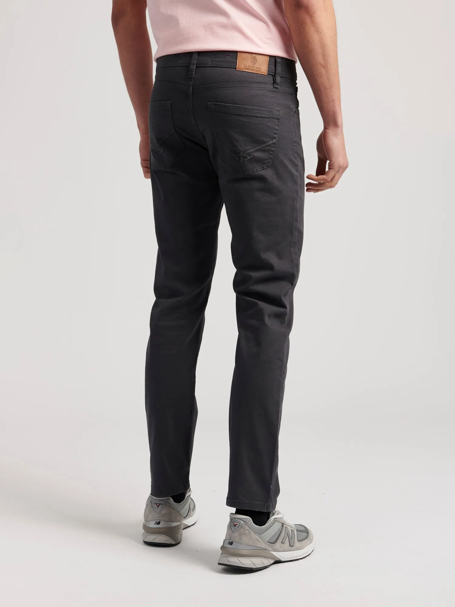 Mens Woven Trousers in Ebony
