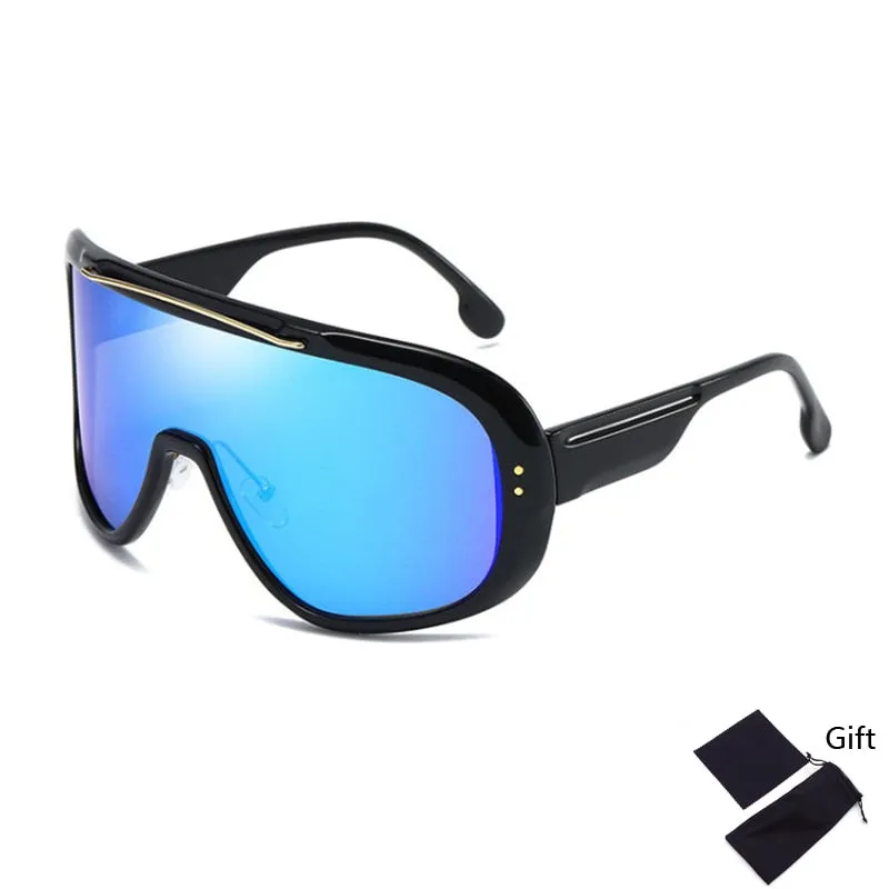 Oversized Classic Men Sunglasses Women One Piece Brand Design Windproof Sun Glasses Sports Shield Big Frame Male UV400