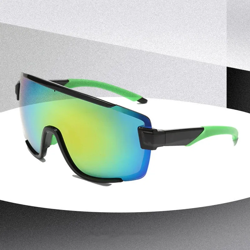 Oversized Classic Men Sunglasses Women One Piece Brand Design Windproof Sun Glasses Sports Shield Big Frame Male UV400
