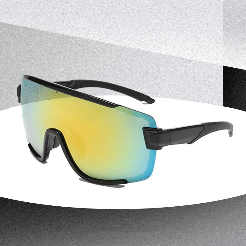 Oversized Classic Men Sunglasses Women One Piece Brand Design Windproof Sun Glasses Sports Shield Big Frame Male UV400