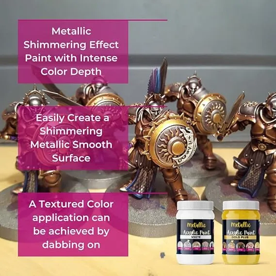 Oytra 100 ml Metallic Acrylic Color Paint Metal Colours