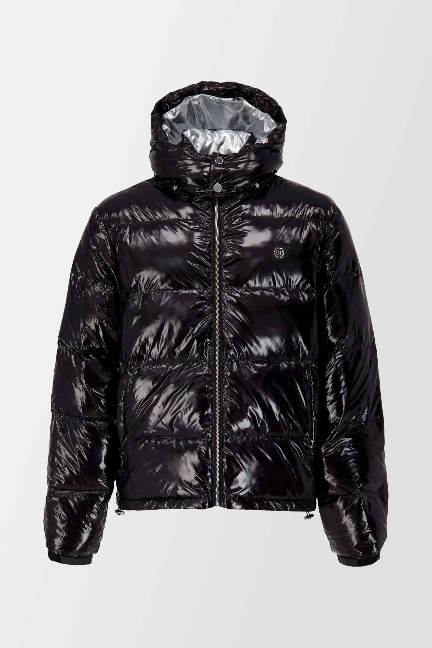 Philipp Plein Black Scorpion Print Down Jacket