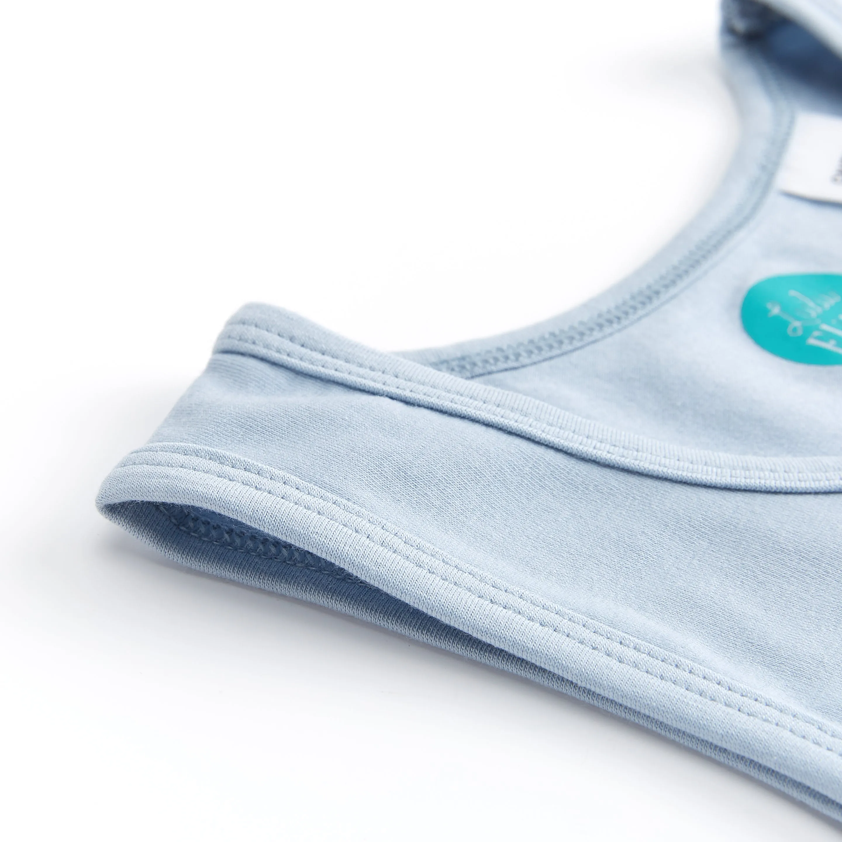 Powder Blue - Bamboo & Organic Cotton Singlet - Lulu Funk