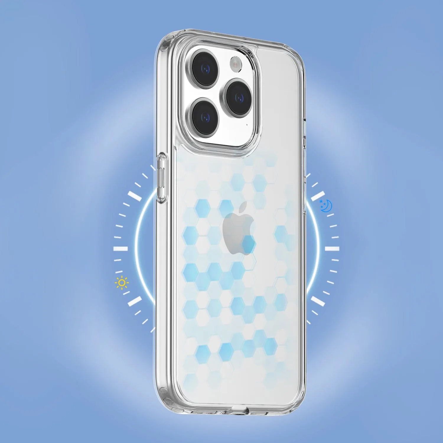 Protection Kit Bundle: Hybrid-Flex Hard Shell Case with Tempered Glass Screen and Camera Protector - iPhone 15 Pro