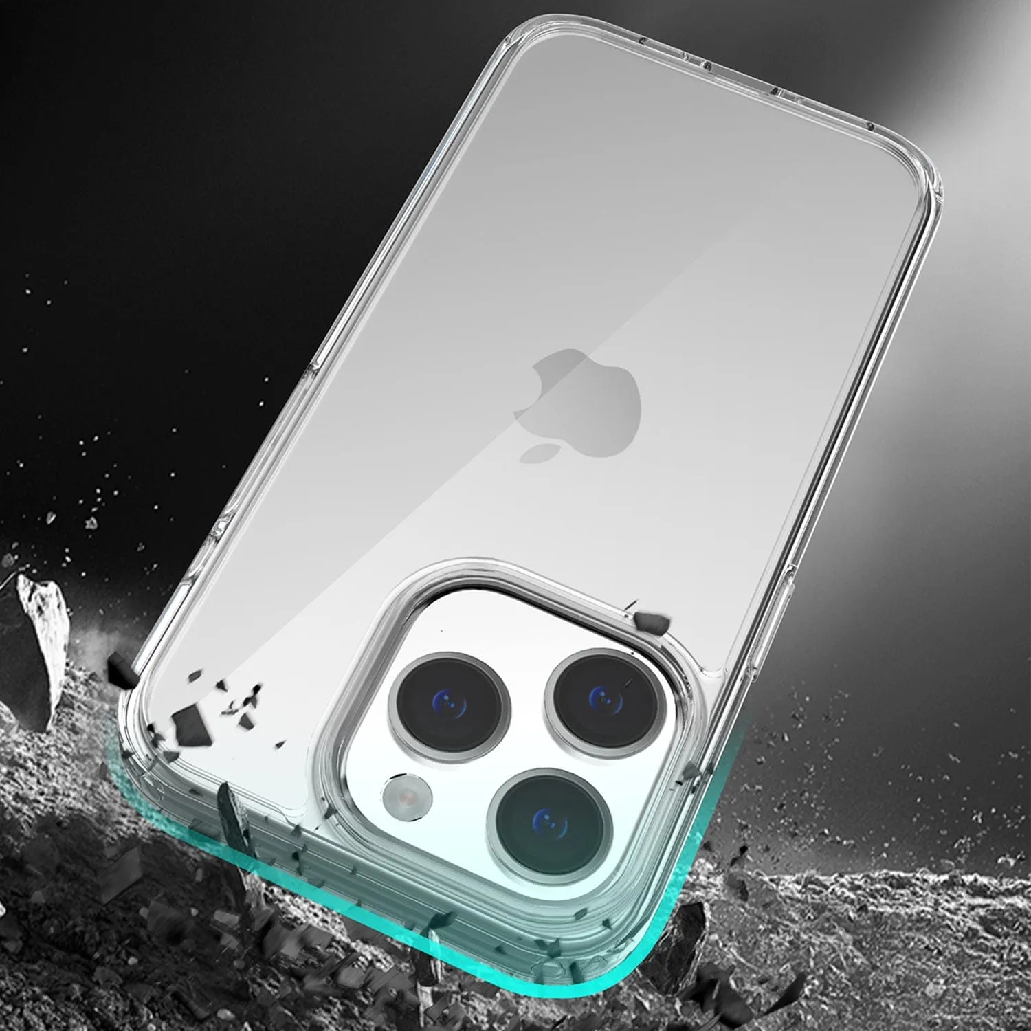 Protection Kit Bundle: Hybrid-Flex Hard Shell Case with Tempered Glass Screen and Camera Protector - iPhone 15 Pro