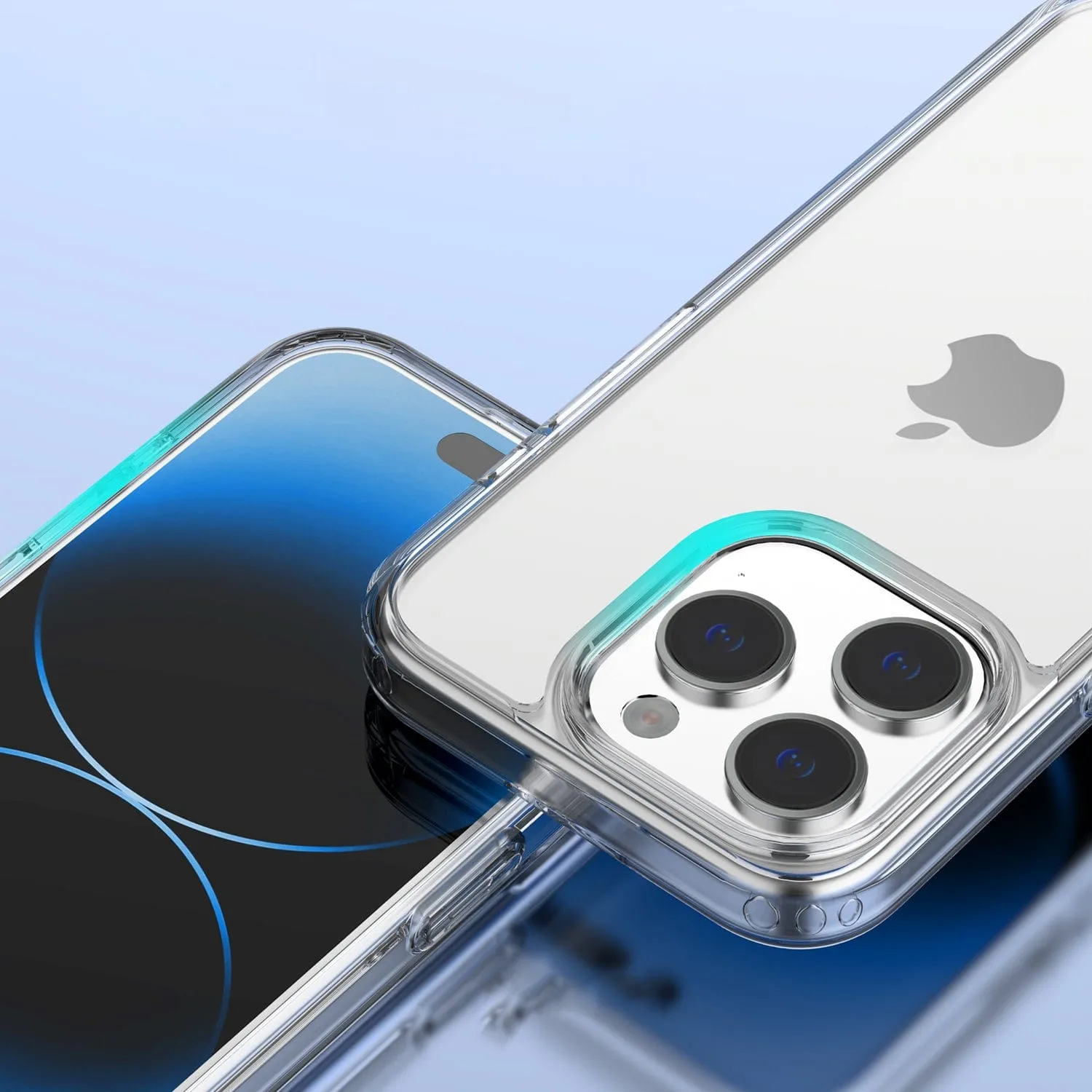 Protection Kit Bundle: Hybrid-Flex Hard Shell Case with Tempered Glass Screen and Camera Protector - iPhone 15 Pro