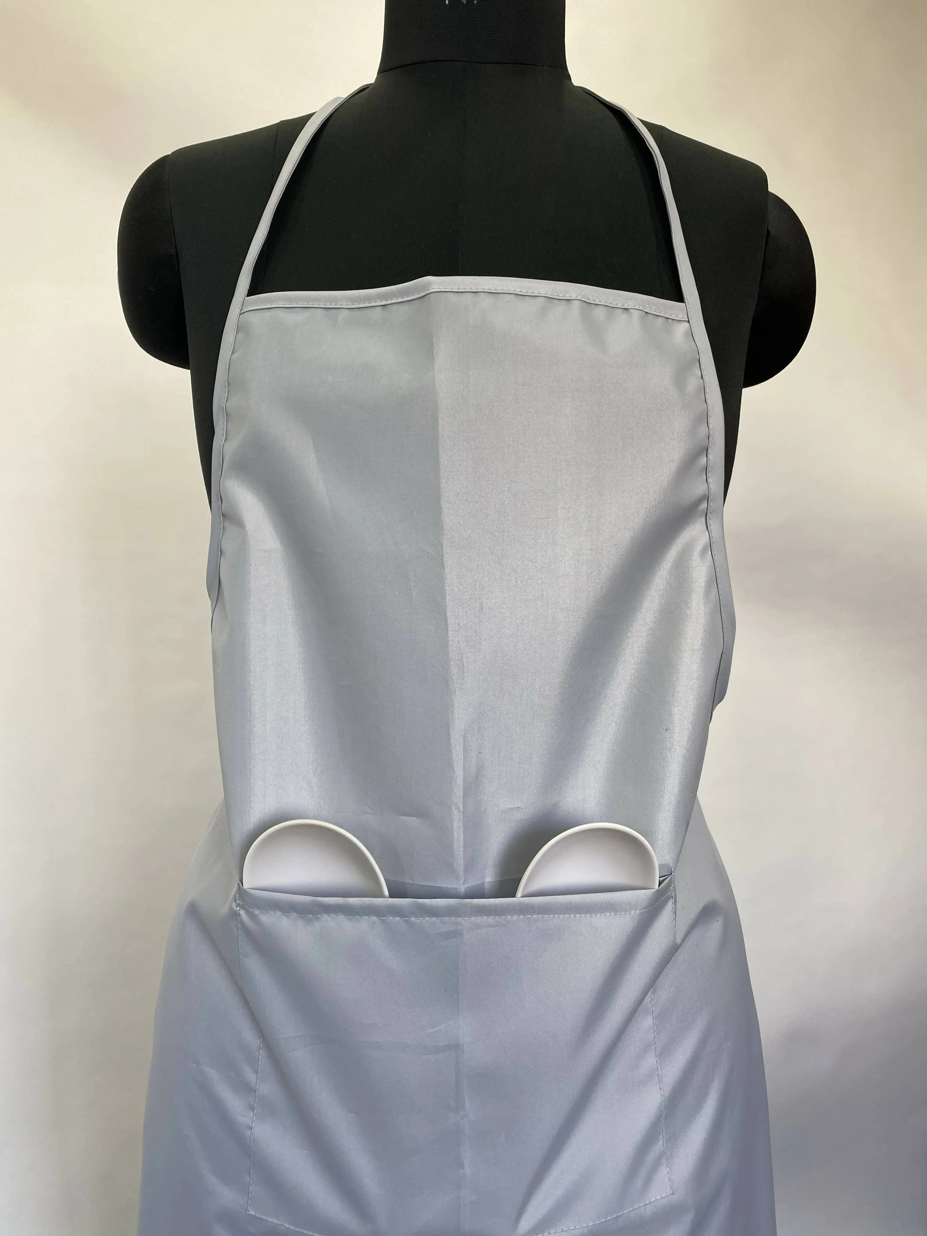 "Lushomes Waterproof Kitchen Apron with Pocket - Durable and Stylish for Adults, Women - Black, Pack of 10 (22 x 32)"