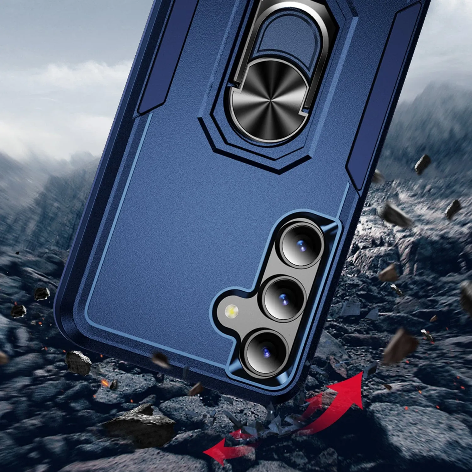 Raider Series Heavy-Duty Kickstand Case with Screen Protector - Samsung Galaxy S24 